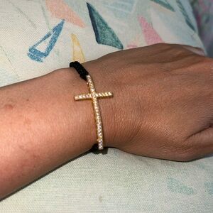 Adjustable Cross Bracelet